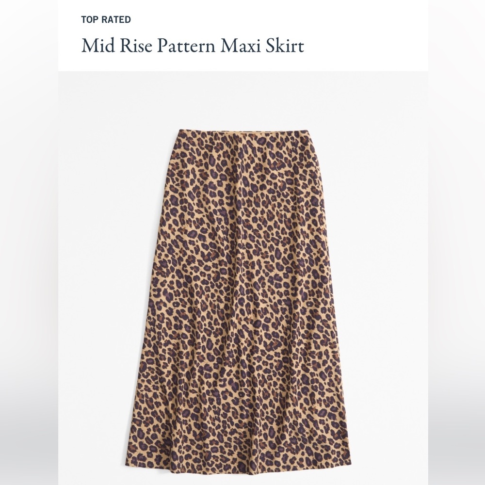 Abercrombie & Fitch Animal Print Maxi Skirt